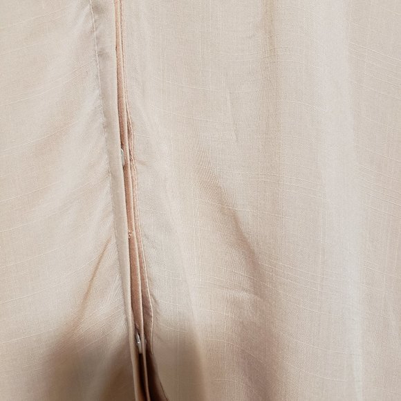 Paige Montel Ruffle Flare Cuffs Button Down V-Neck Blouse - Picture 11 of 14